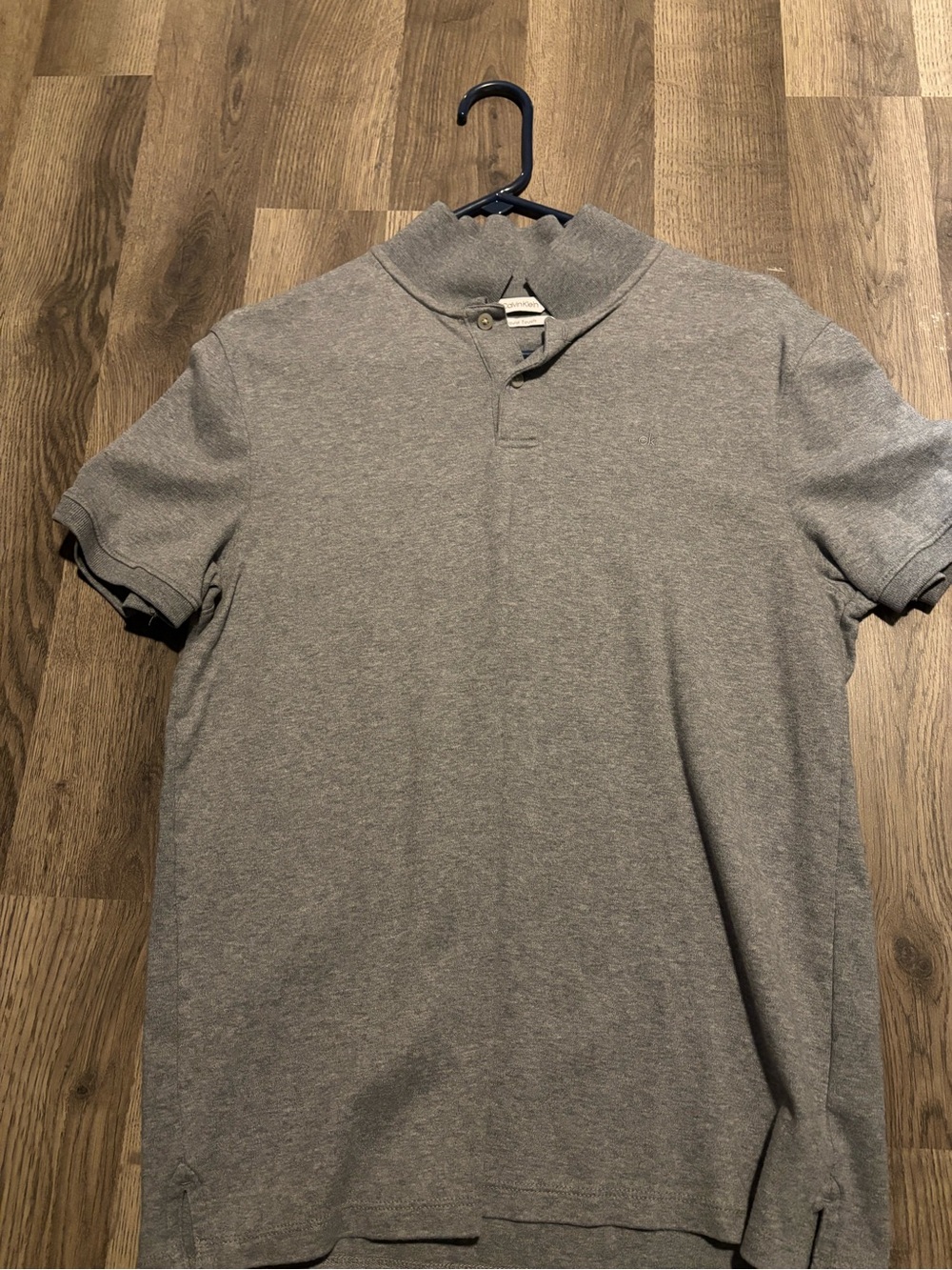 Calvin Klein Gray Short Sleeve Polo